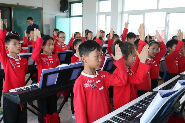 利来国际乐器牵手萧山三星小学爱心再回访在杭州举办